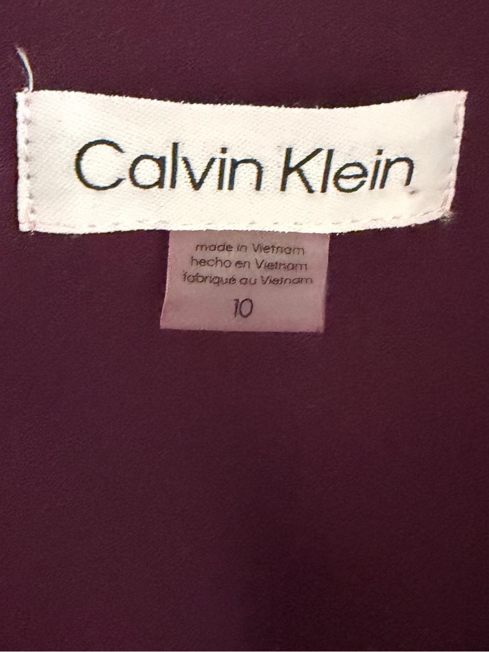 Calvin Klein Plum Midi Sheath Dress - Picture 3 of 4